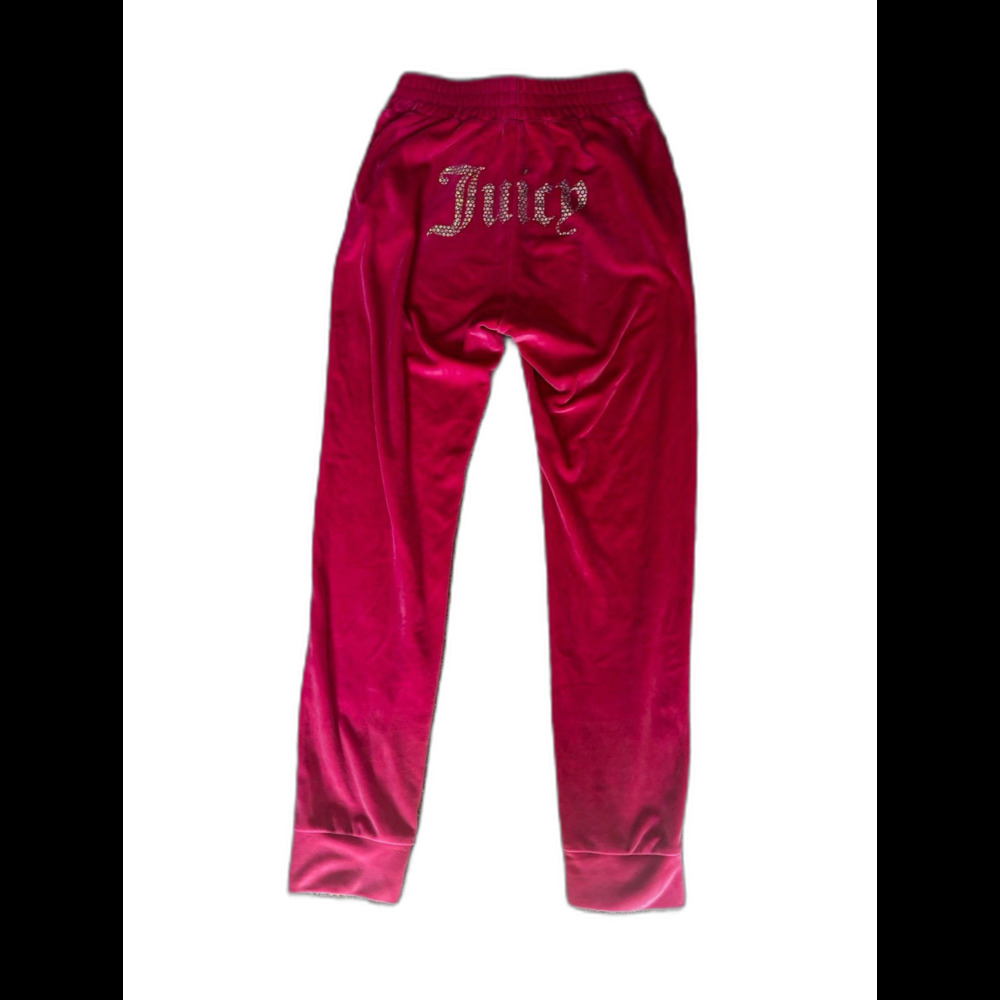 Y2K pink velour sparkly tracksuit set size small - Picture 3 of 7